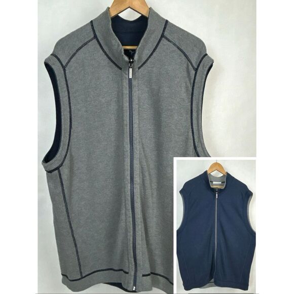 Tommy Bahama Other - Tommy Bahama Men's Dual-Tone Gray and Navy Vest
